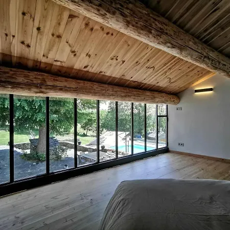 Corps De Ferme Renove Avec Piscine Et Terrasses Paisibles, A 1h30 De Lyon - Fr-1-582-396 Saint-Etienne-Lardeyrol